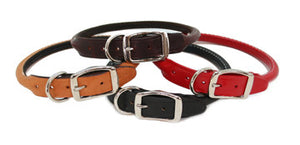 Auburn Leathercrafters Rolled Leather Dog Collar, Leashes and Collars