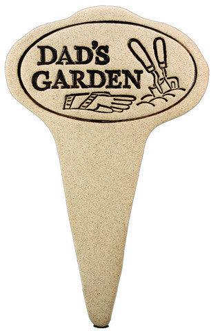 Amaranth Stoneware Garden Marker Garden Stake, Garden Art