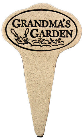 Amaranth Stoneware Garden Marker Garden Stake, Garden Art