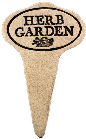 Amaranth Stoneware Garden Marker Garden Stake, Garden Art