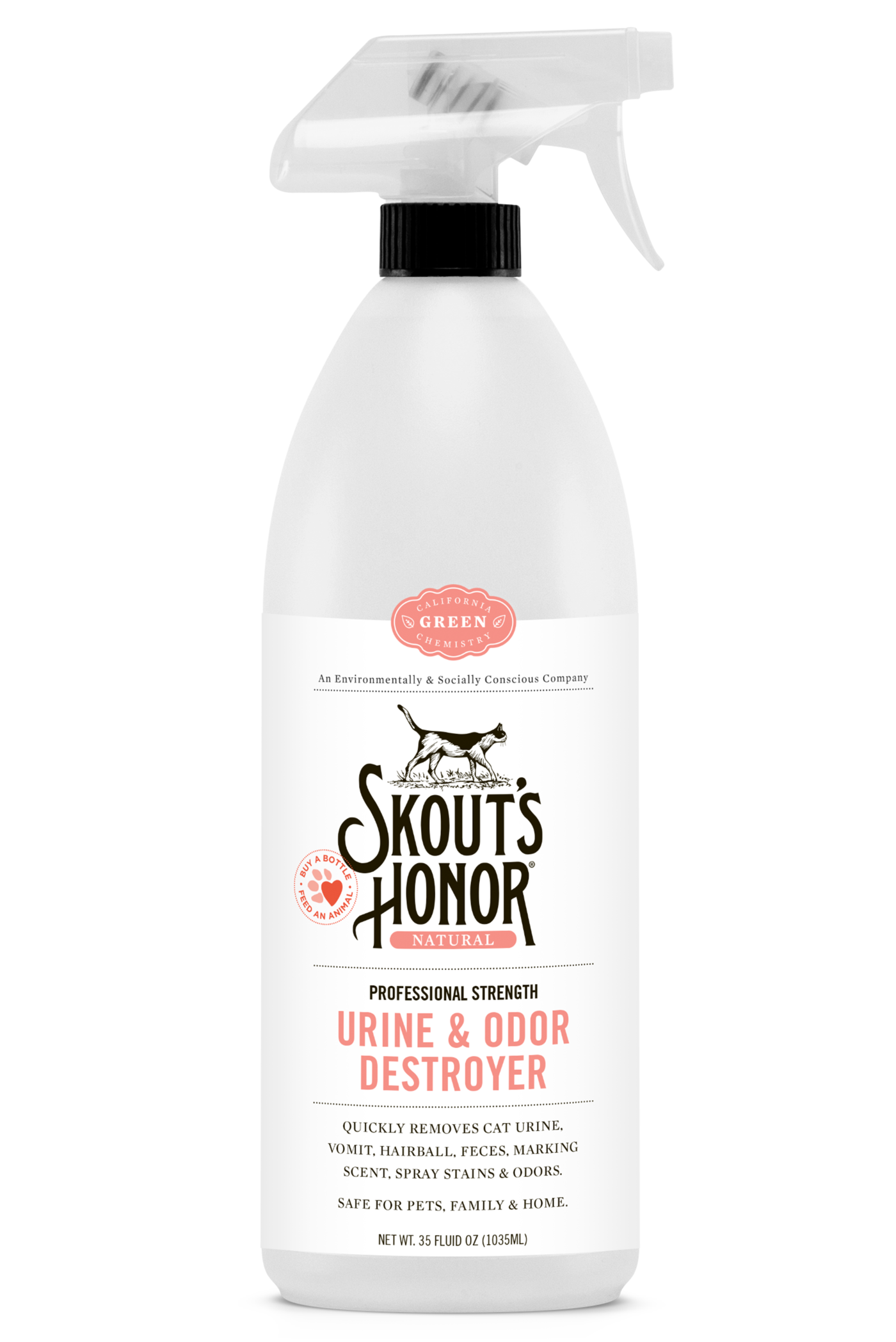 Skout's Honor Professional Strength, All-Natural Cat Urine and Odor Destroyer