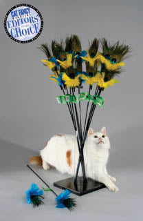 PURRfect Peacock Feather Cat Toy