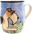 KD Designs Deluxe Mug, Wire Haired Fox Terrier, Mugs