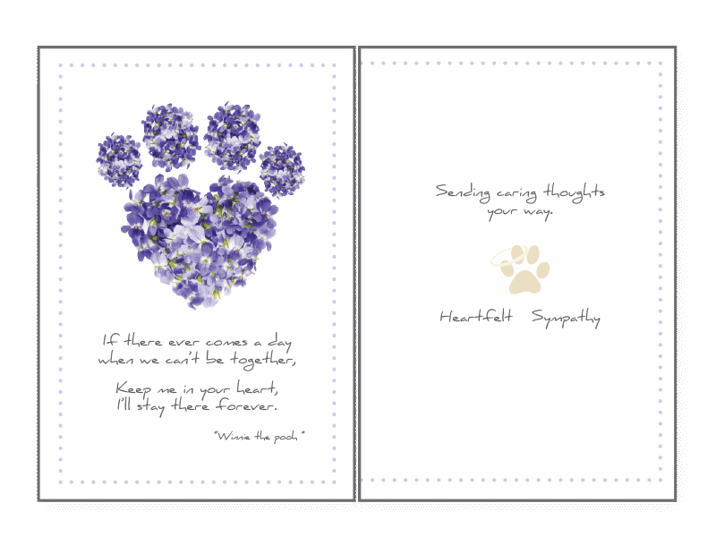 Dog Speak Sympathy Card Collection
