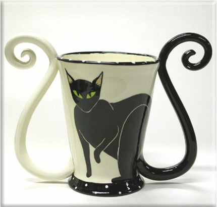 April Gadler Coffee Cat Vase, Housewares
