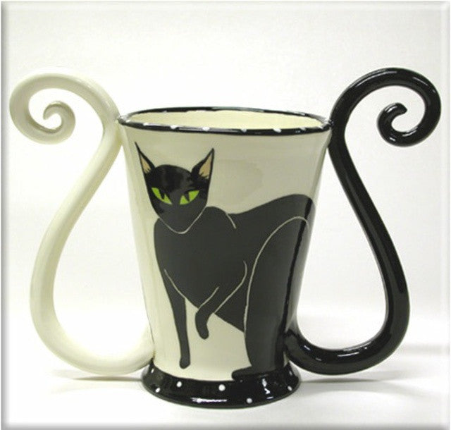 April Gadler Coffee Cat Vase, Housewares