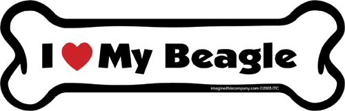 Imagine This Car Magnet, I Heart My... Purebreeds A-L