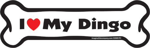 Imagine This Car Magnet, I Heart My... Purebreeds A-L