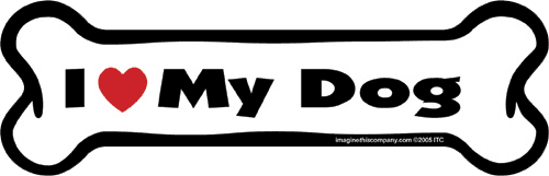 Imagine This Car Magnet, I Heart My... Purebreeds A-L