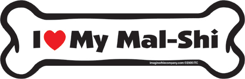Imagine This Car Magnet, I Heart My... Mixed Breeds