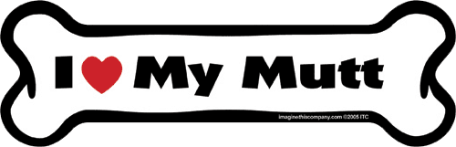 Imagine This Car Magnet, I Heart My... Mixed Breeds