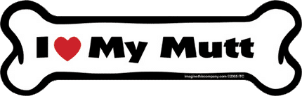 Imagine This Car Magnet, I Heart My... Mixed Breeds