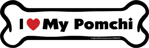 Imagine This Car Magnet, I Heart My... Purebreeds A-L